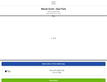 Tablet Screenshot of mizukisushideerpark.com